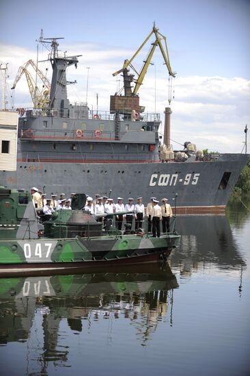 Russian Navy's Caspian Flotilla routine