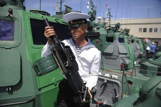 Russian Navy's Caspian Flotilla routine