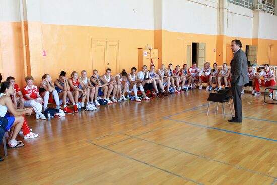 Basketball. Russian national team training