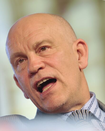 Actor John Malkovich's news conference