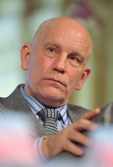 Actor John Malkovich's news conference