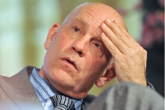 Actor John Malkovich's news conference