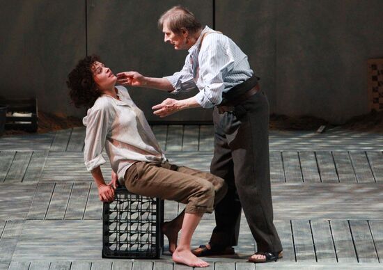Press rehearsal for play The Storm