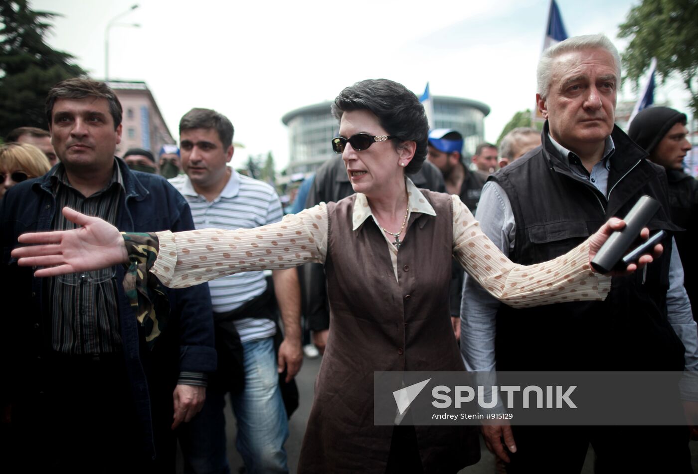 Opposition activists hold rally in Georgia