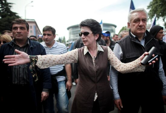 Opposition activists hold rally in Georgia