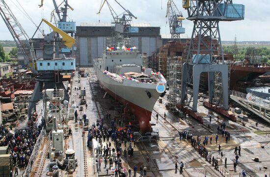 INS Trikand frigate for Indian Navy launched in Kaliningrad