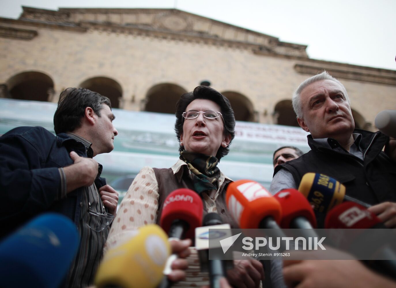 Opposition activists hold rally in Georgia