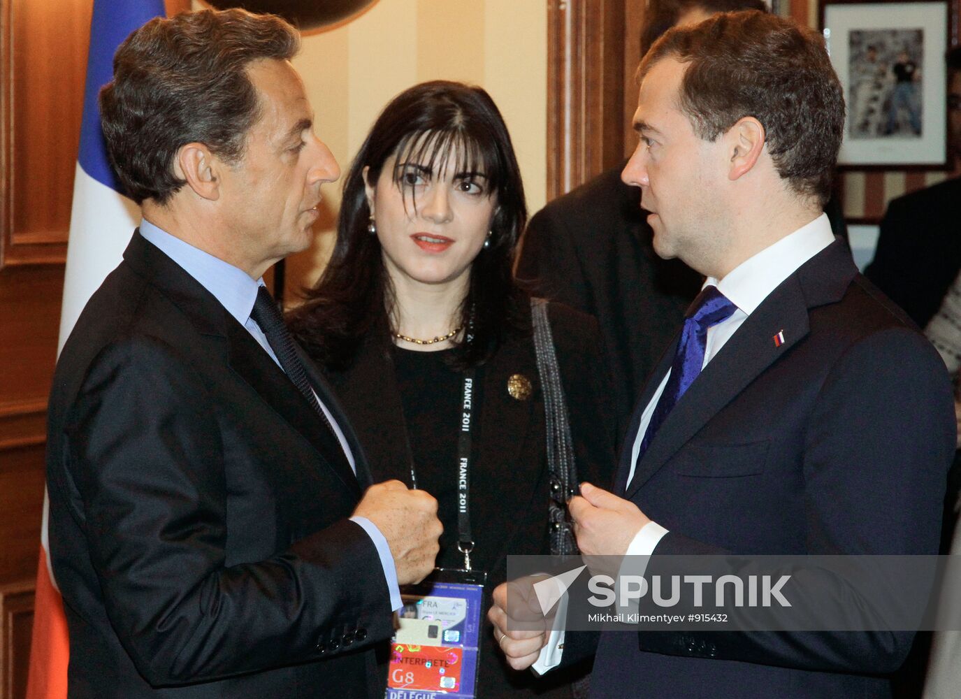 Dmitry Medvedev at G8 Summit in Deauville