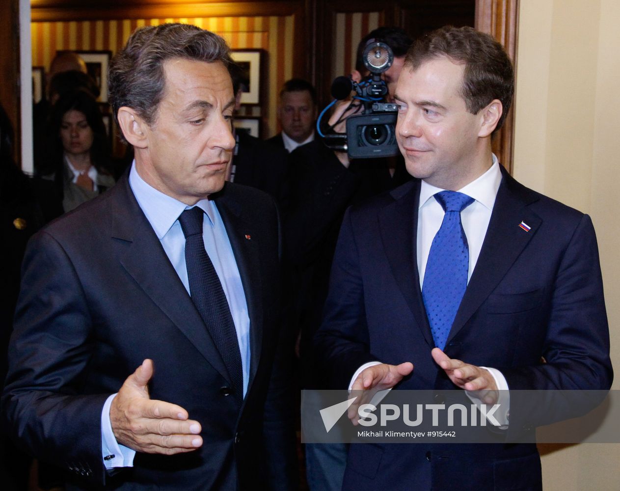 Dmitry Medvedev at G8 Summit in Deauville