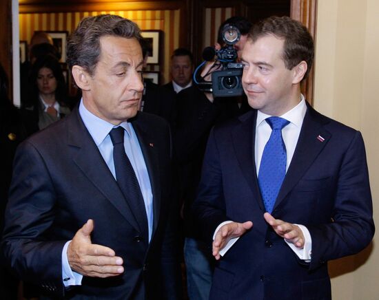 Dmitry Medvedev at G8 Summit in Deauville