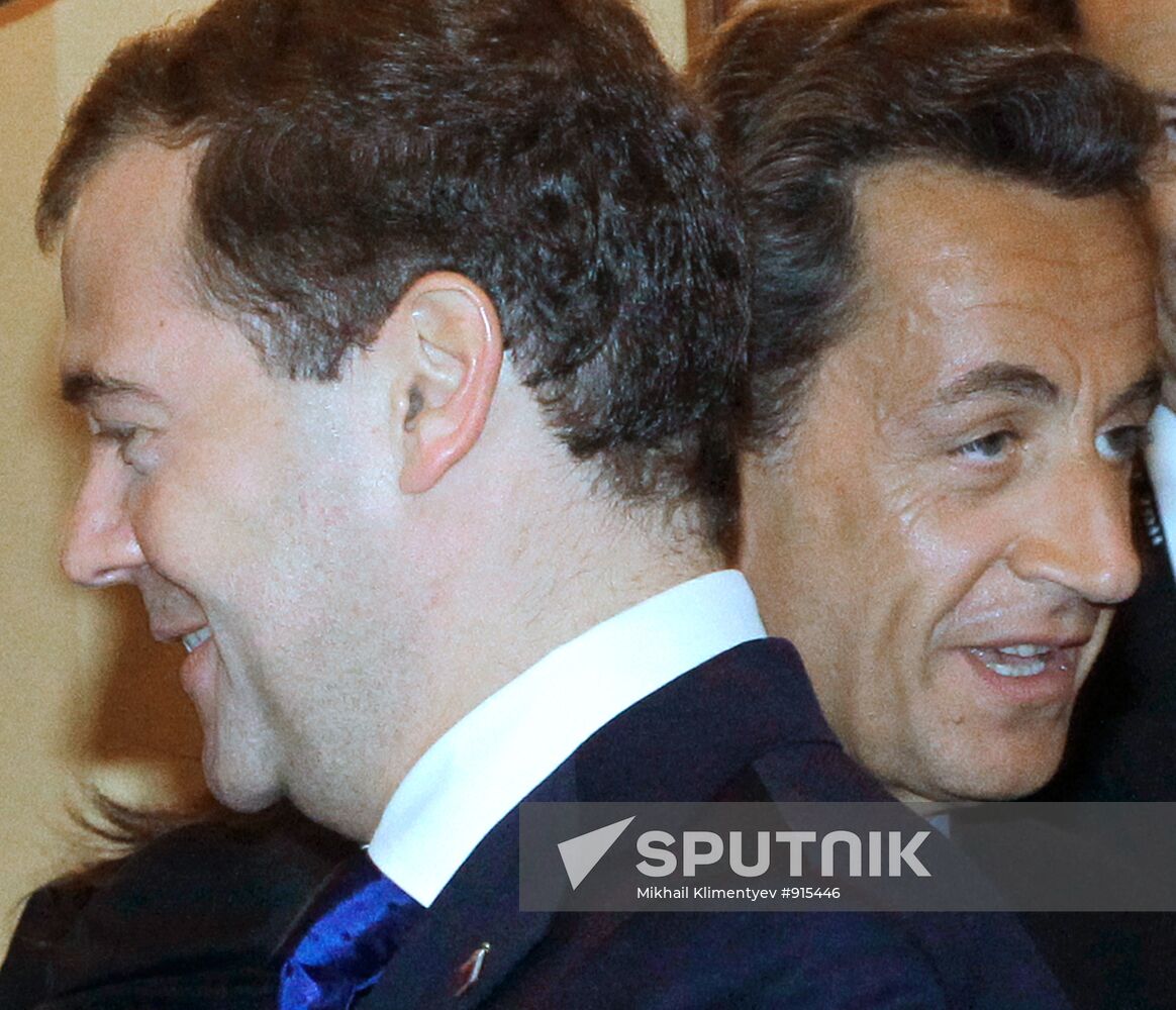 Dmitry Medvedev at G8 Summit in Deauville