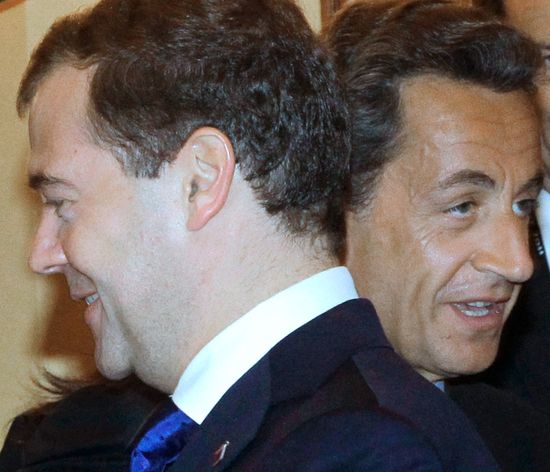 Dmitry Medvedev at G8 Summit in Deauville