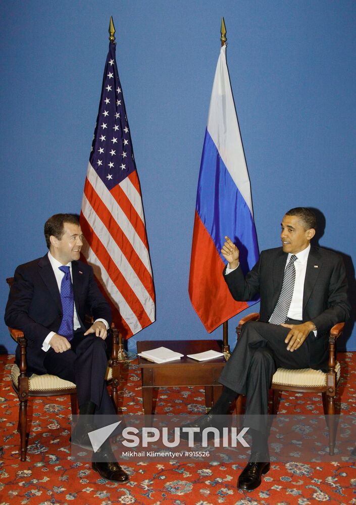 Dmitry Medvedev at G8 Summit in Deauville