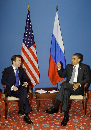 Dmitry Medvedev at G8 Summit in Deauville
