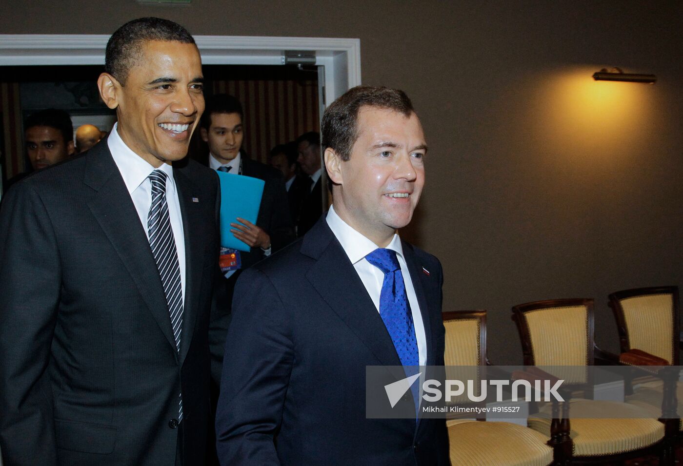 Dmitry Medvedev at G8 Summit in Deauville