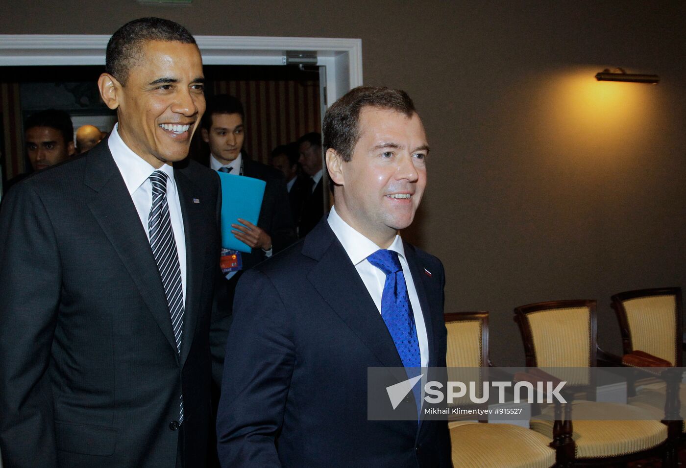 Dmitry Medvedev at G8 Summit in Deauville
