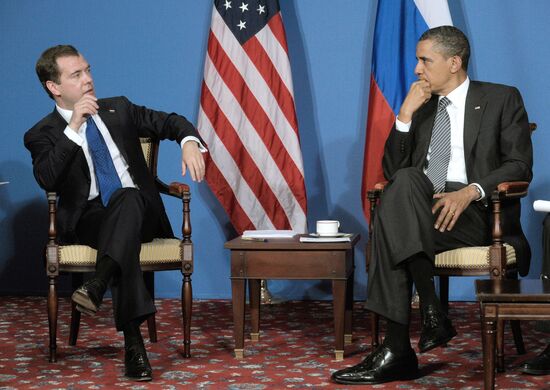 Dmitry Medvedev attends G8 summit in Deauville, France