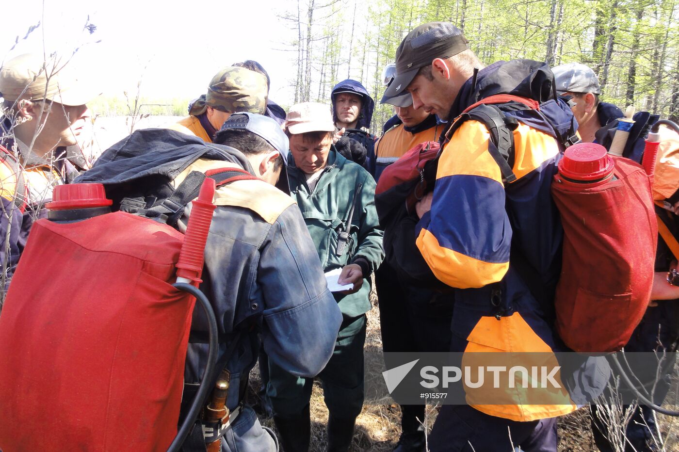 Fire crews battle wildfires in Yakutsk