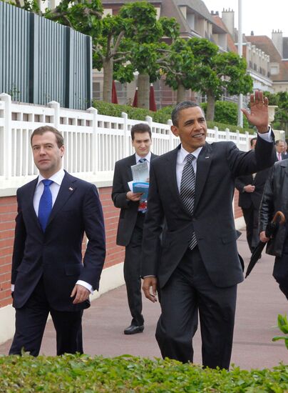 Dmitry Medvedev attends G8 summit in Deauville, France