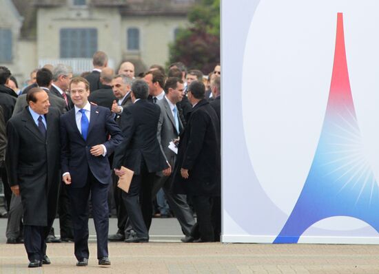Dmitry Medvedev attends G8 summit in Deauville, France