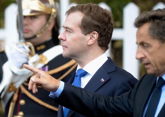 Dmitry Medvedev attends G8 summit in Deauville
