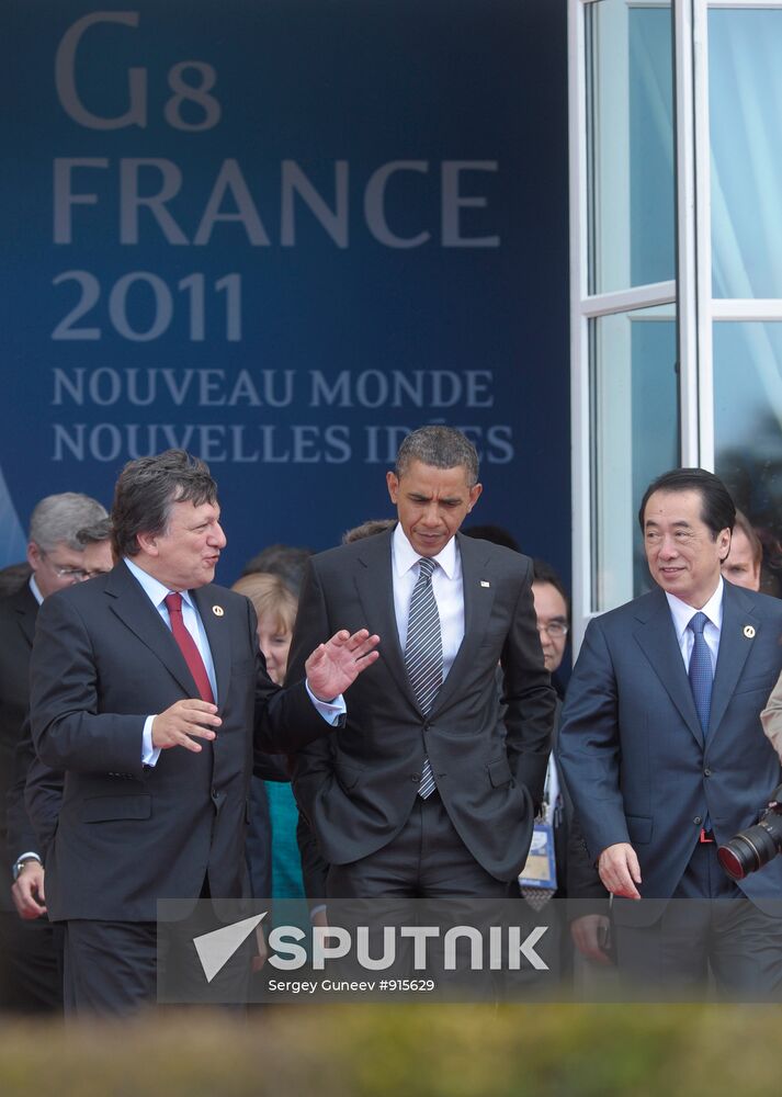 Jose Manuel Barroso, Barak Obama and Naoto Kan