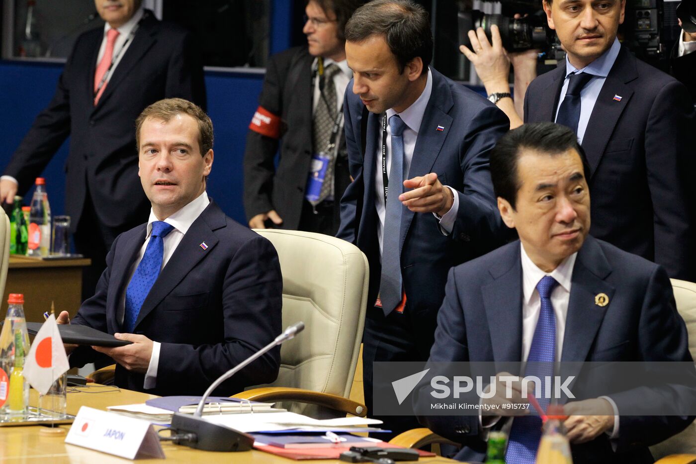 Dmitry Medvedev attends G8 summit in Deauville