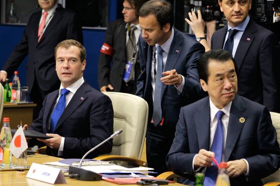 Dmitry Medvedev attends G8 summit in Deauville