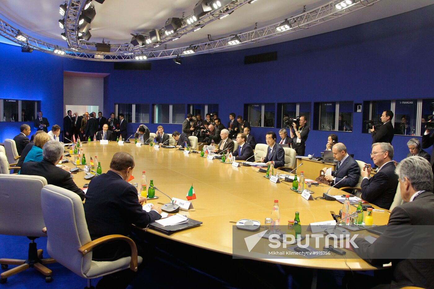 Dmitry Medvedev attends G8 summit in Deauville