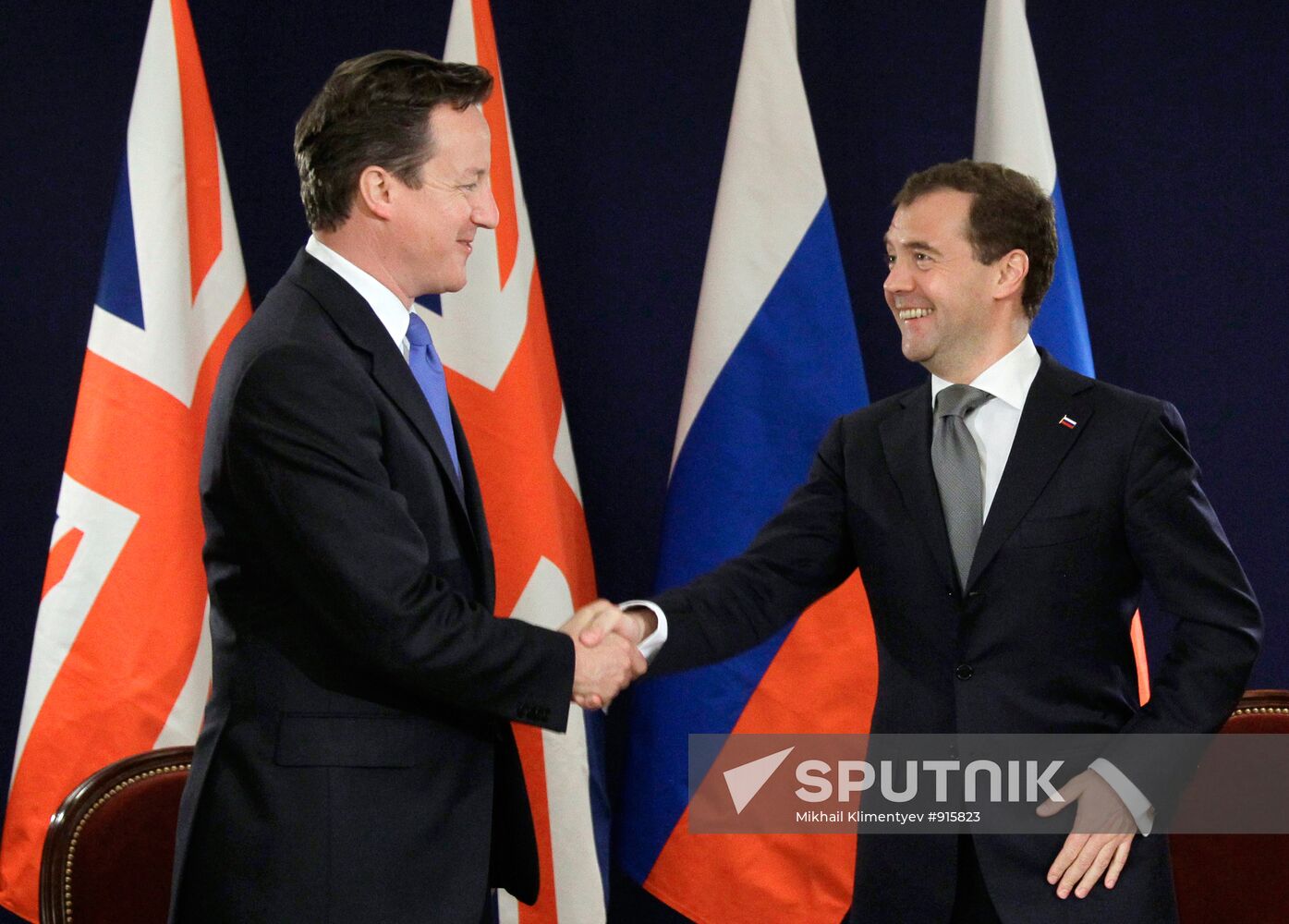 Dmitry Medvedev at G8 summit in Deauville