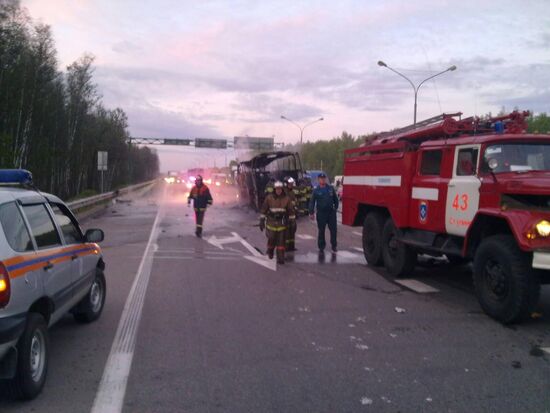 Car crash in Moscow Region