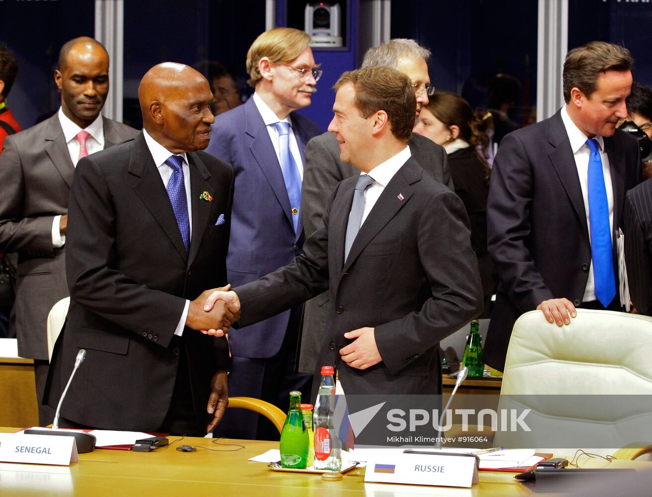 Dmitry Medvedev at G8 summit in Deauville. Day two