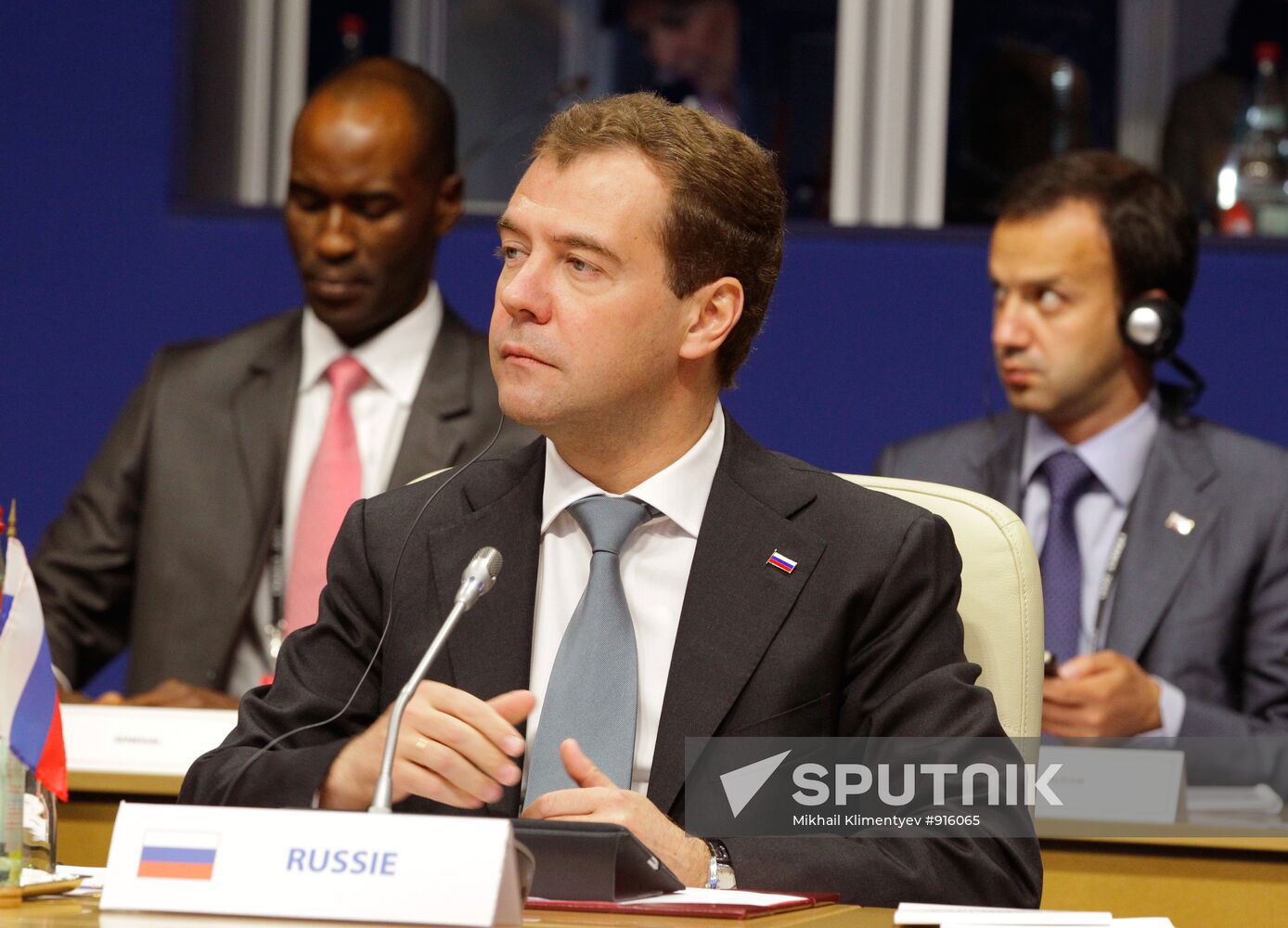 Dmitry Medvedev at G8 summit in Deauville. Day two