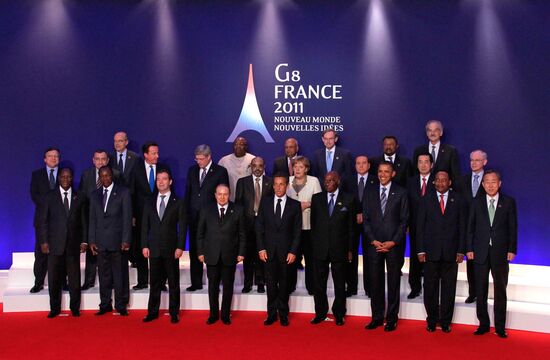 Dmitry Medvedev attends G8 summit in Deauville. Second day