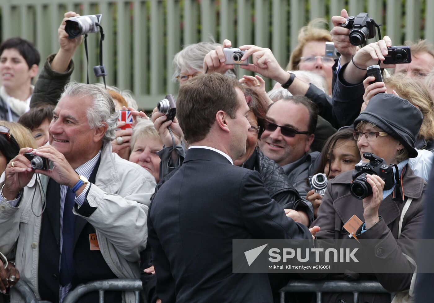 Dmitry Medvedev attends G8 summit in Deauville. Second day.