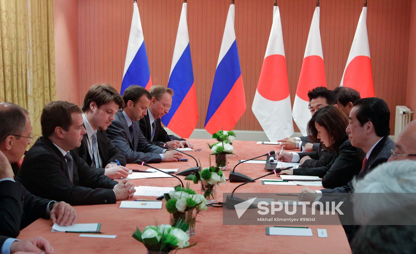 Dmitry Medvedev attends G8 summit in Deauville