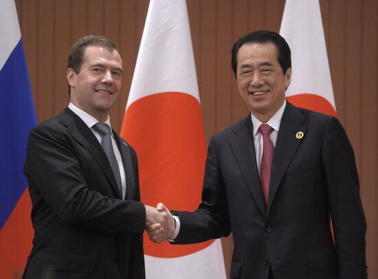Dmitry Medvedev attends G8 summit in Deauville