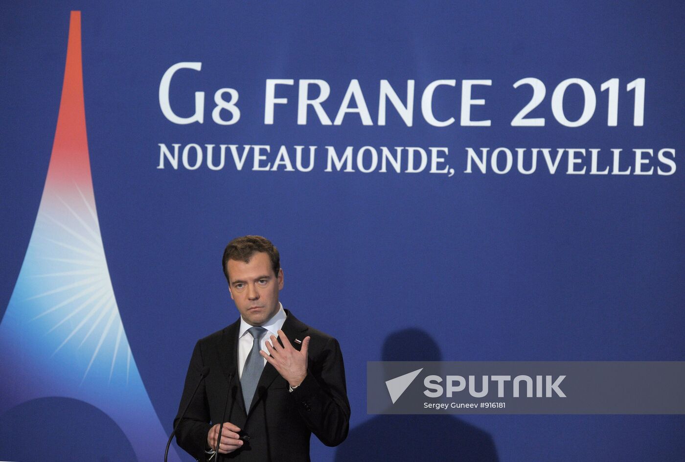 Dmitry Medvedev attends G8 summit in Deauville. Second day