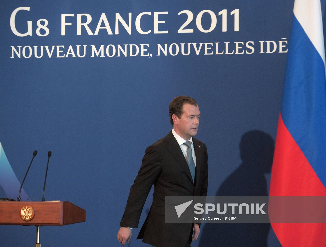 Dmitry Medvedev attends G8 summit in Deauville. Second day