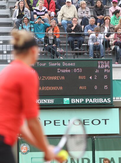 Tennis. 2011 Roland Garros. Day Six