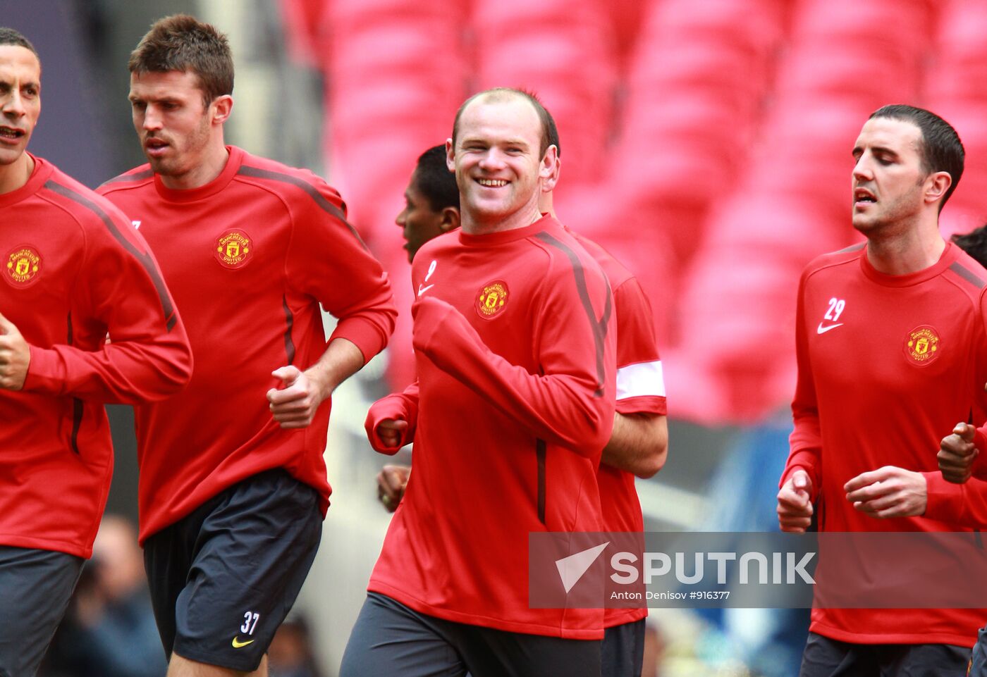 UEFA Champions League. Manchester United's training session