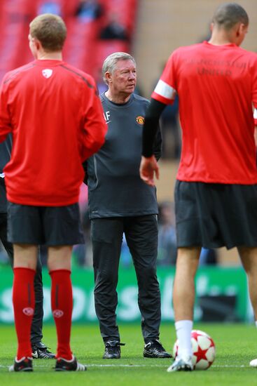 UEFA Champions League. Manchester United's training session