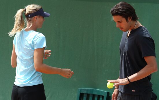 Maria Sharapova and Sasha Vujačić