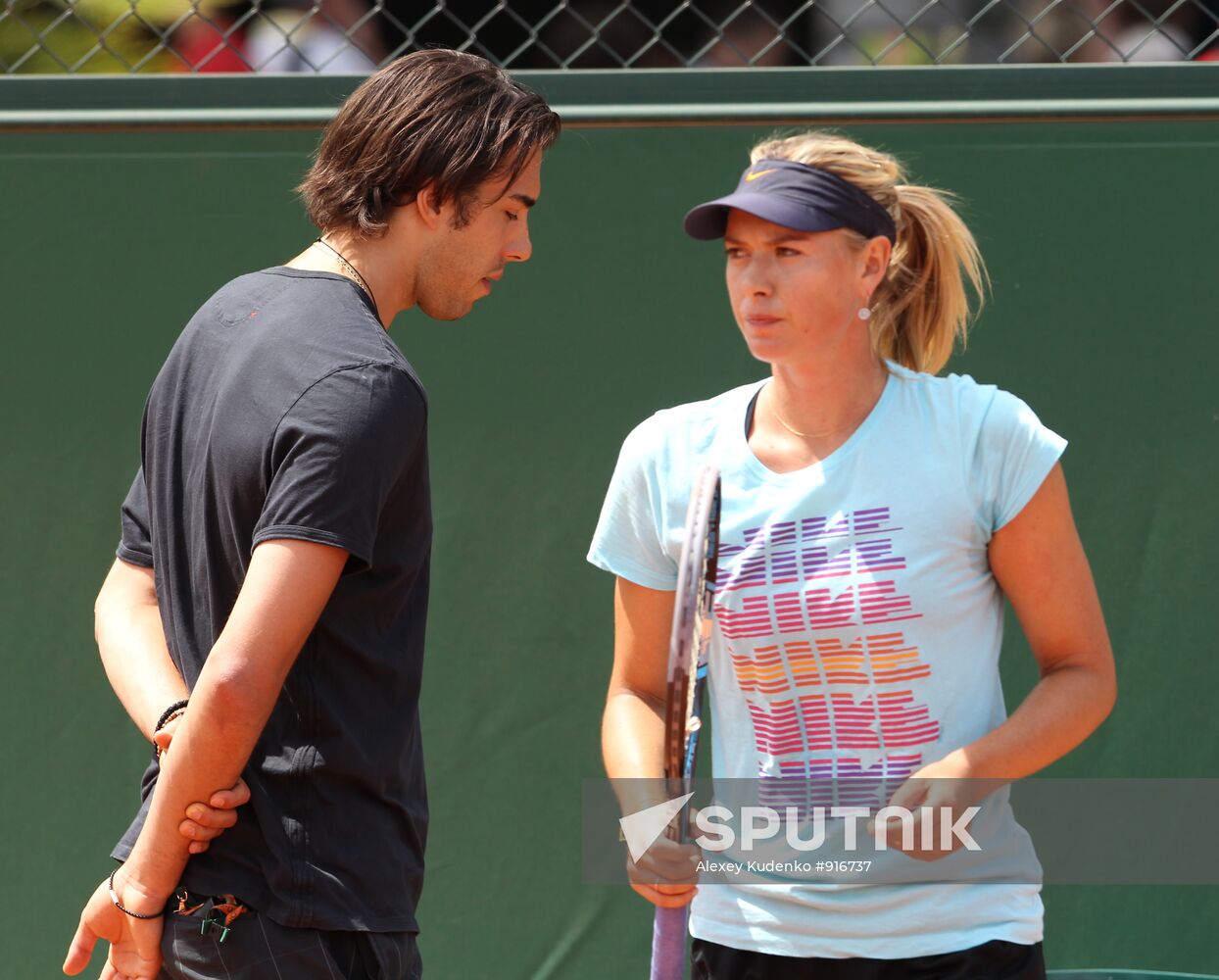 Maria Sharapova and Sasha Vujačić