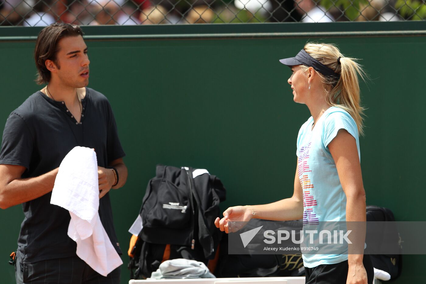 Maria Sharapova and Sasha Vujačić