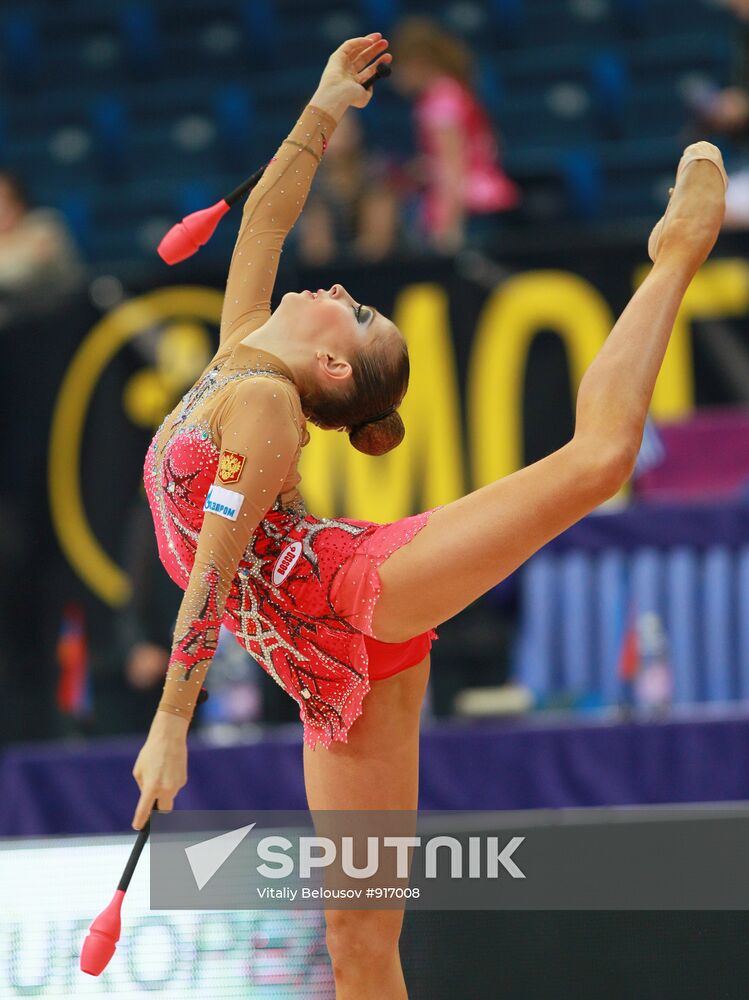 European Championships in rhythmic gymnastics. Second day