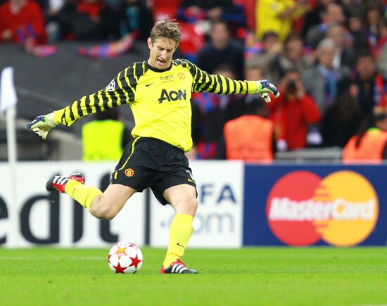 Football Champions League. Match Barcelona - Manchester United