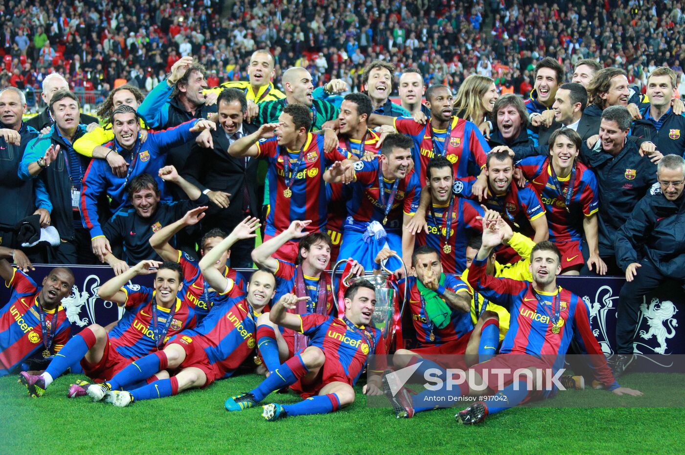 Football Champions League. Match Barcelona - Manchester United