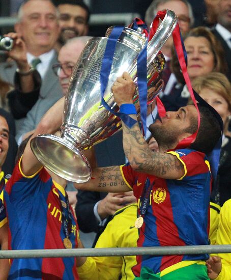 Football Champions League. Match Barcelona - Manchester United