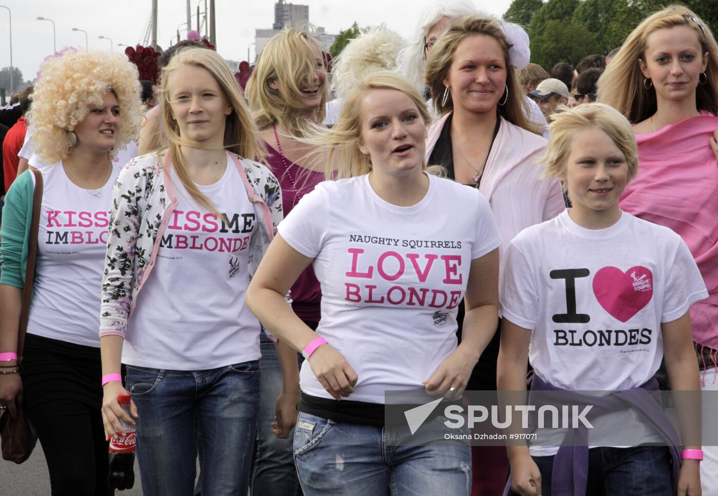 International Blonde Parade held in Riga